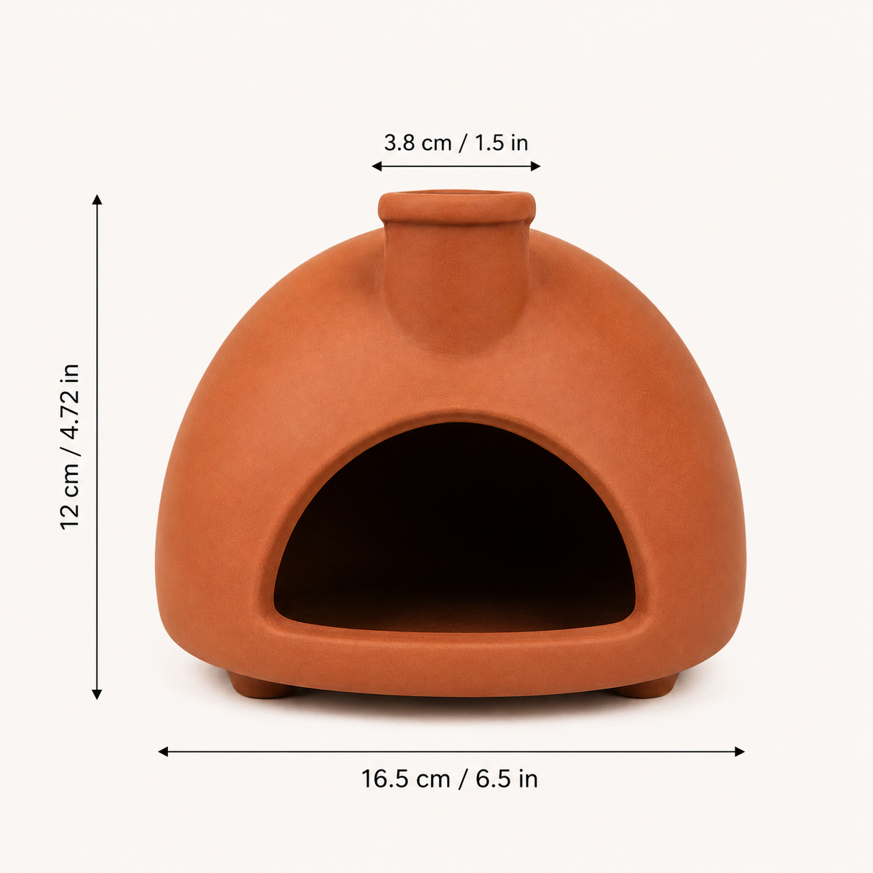 Terracotta Incense Holder, Chiminea Palo Santo Burner