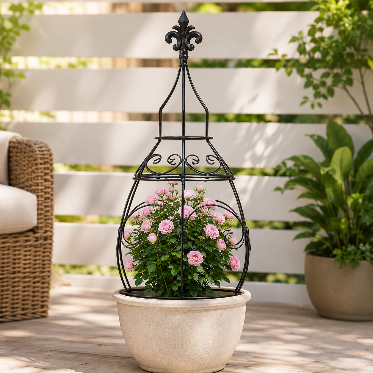 29-Inch Metal Obelisk Trellis for Climbing Plants