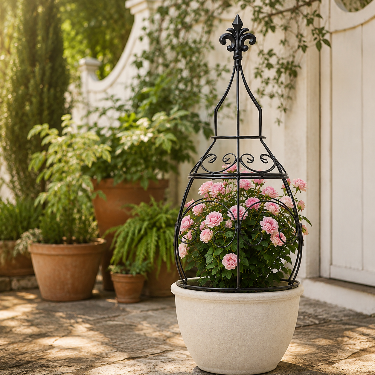 29-Inch Metal Obelisk Trellis for Climbing Plants