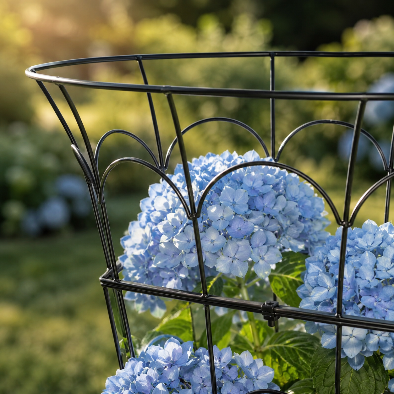 M-Shaped Metal Garden Support for Peonies & Vines