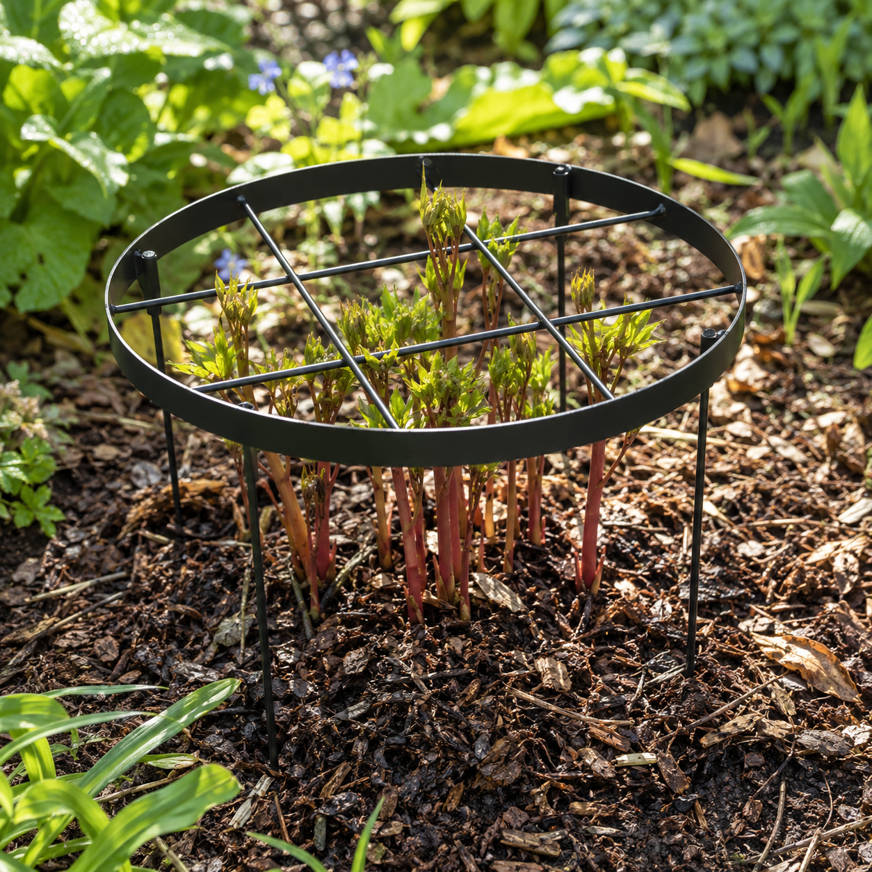 Large Round Plant Support Rings for Peonies & Garden Flowers