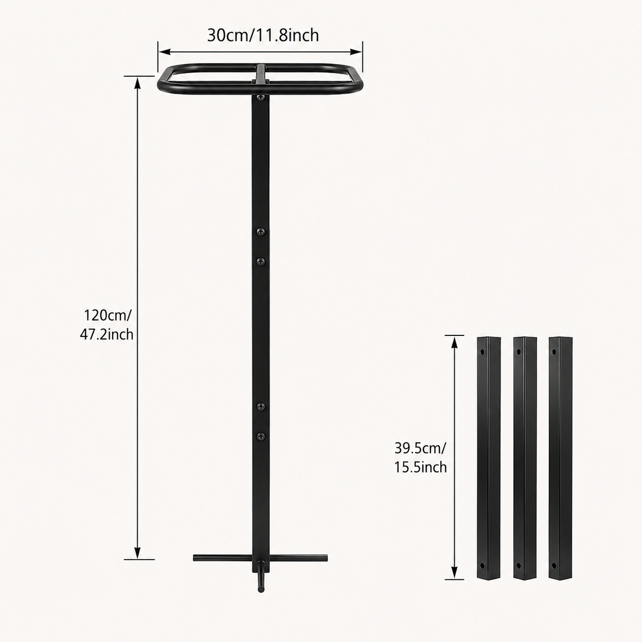 Black Metal Dragon Fruit Trellis – 1 or 2 Pack, Multiple Heights