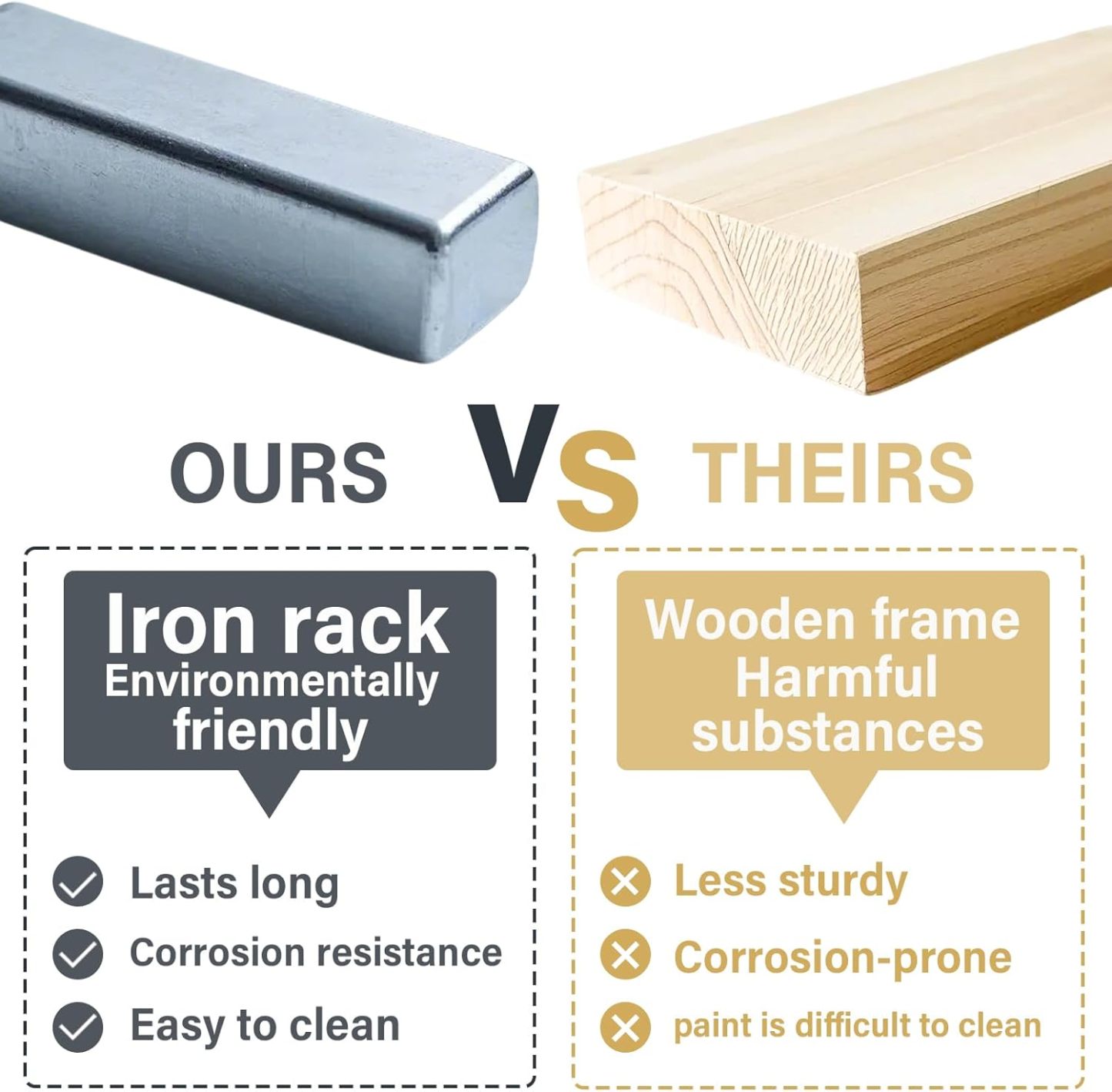 Green Iron Floating Shelf with Hydroponic Hole & Diffuser Stand-MOUGIGI