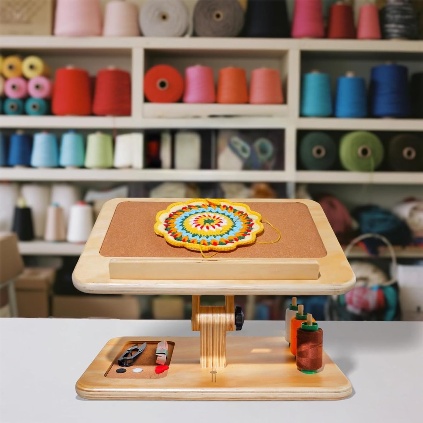 Adjustable Lap Desk for Sewing & Crafts - Portable Folding Table-MOUGIGI