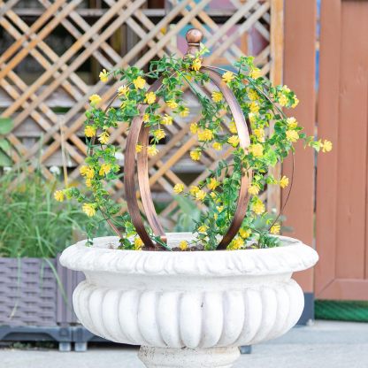 12.6x17.5in Bronze Trellis for Climbing Plants-MOUGIGI