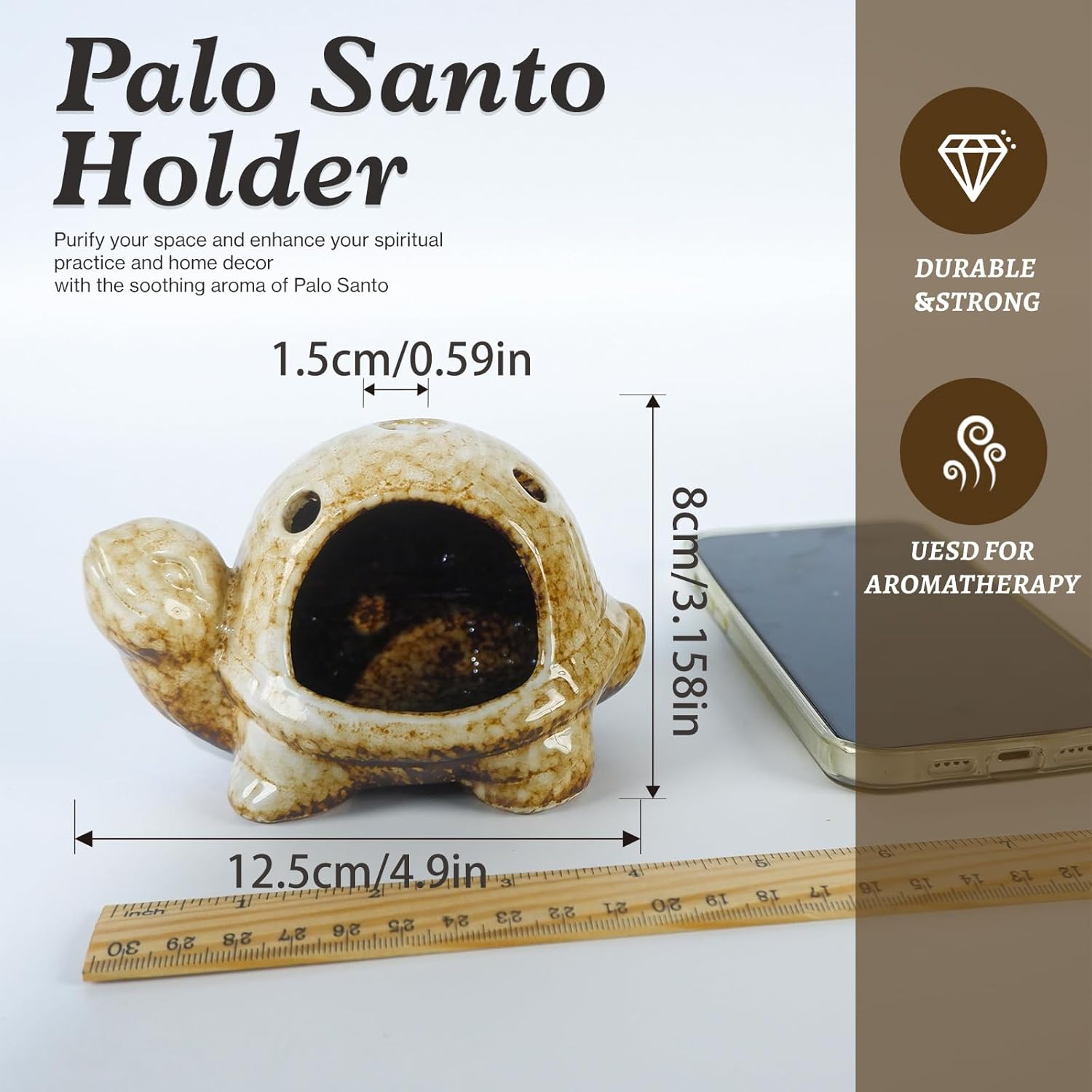 Turtle Palo Santo Holder-MOUGIGI