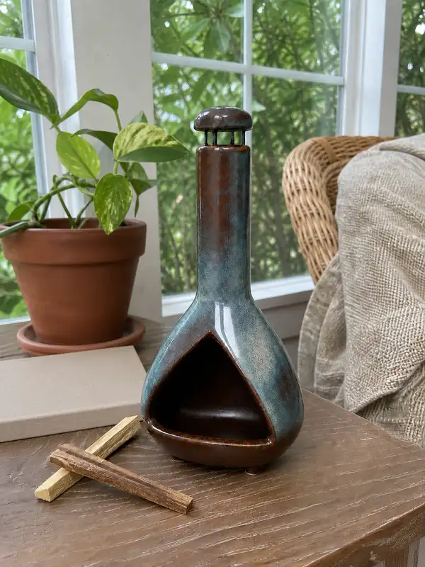 Ceramic Chimney Palo Santo Holder & Incense Burner styling idea 5