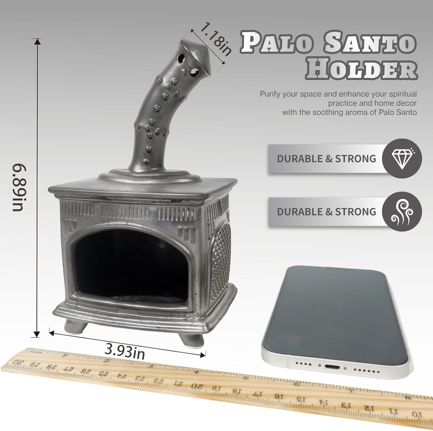 Fireplace Incense Holder for Palo Santo & Sage-MOUGIGI