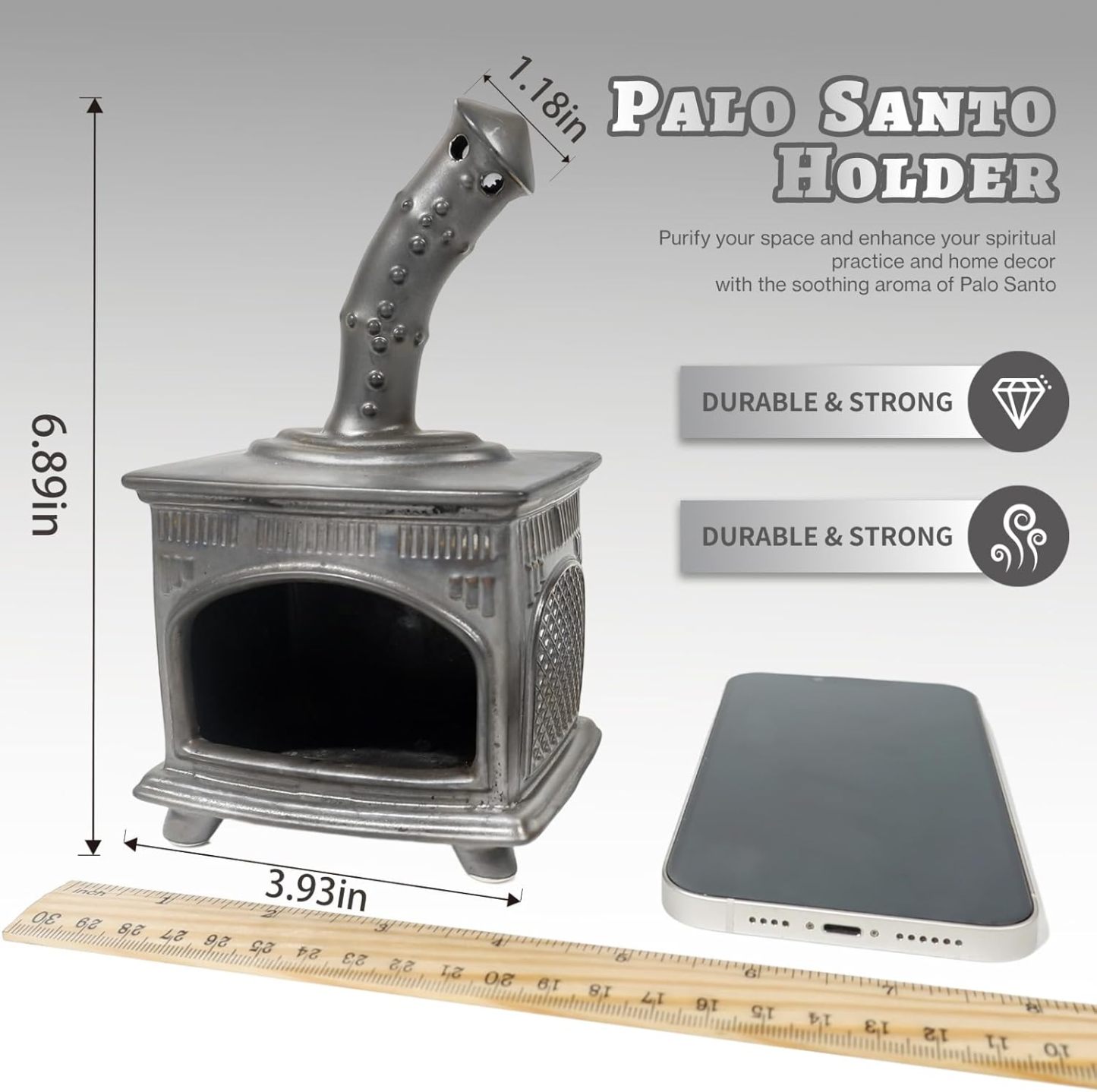 Fireplace Incense Holder for Palo Santo & Sage-MOUGIGI