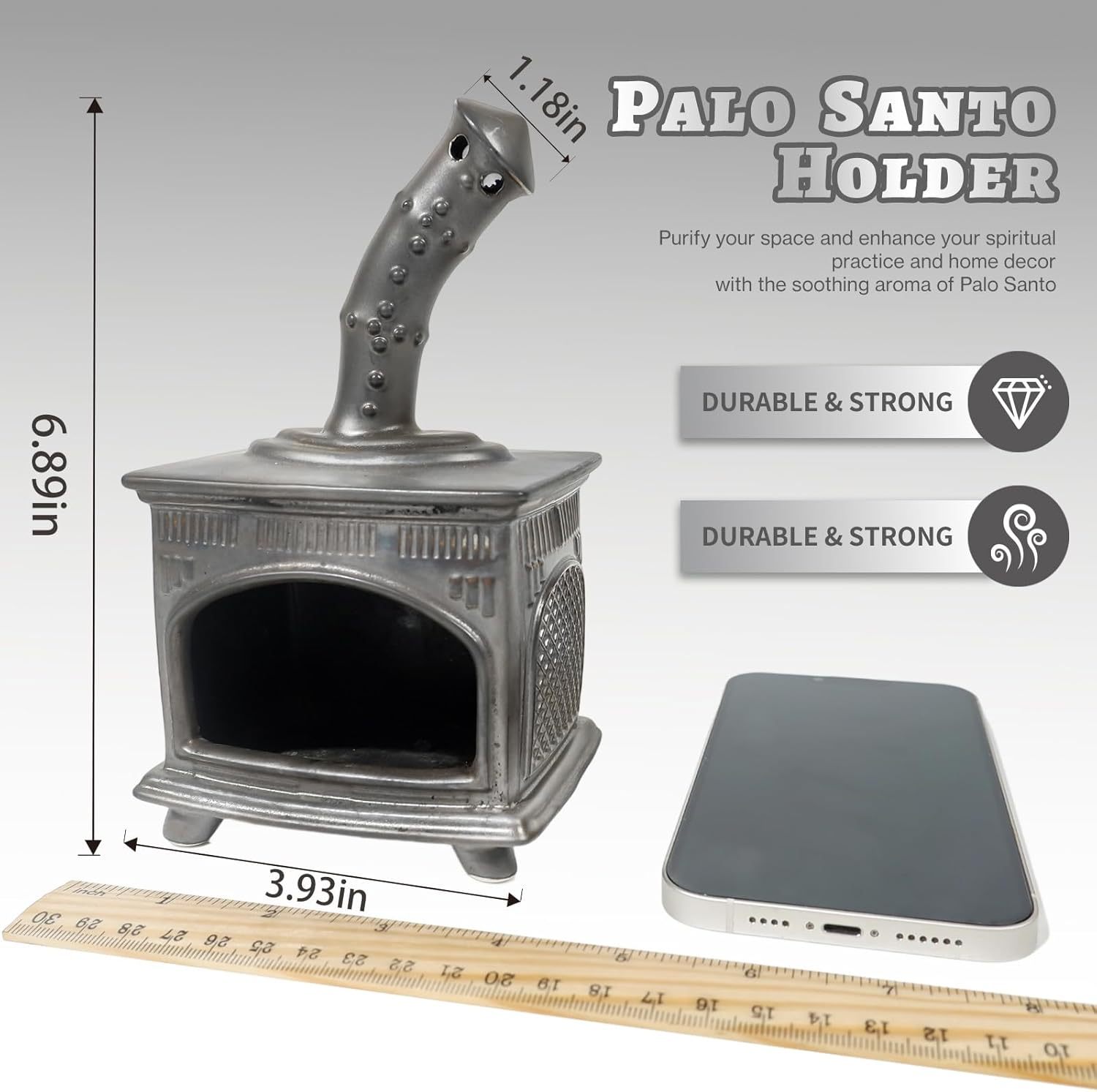 Fireplace Incense Holder for Palo Santo & Sage-MOUGIGI