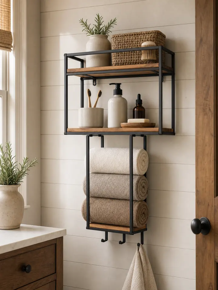 Wall-Mounted Towel Rack – Space-Saving Organizer for Bathrooms & RVs styling idea 6