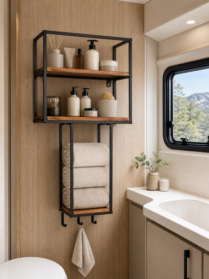 Wall-Mounted Towel Rack – Space-Saving Organizer for Bathrooms & RVs styling idea 4