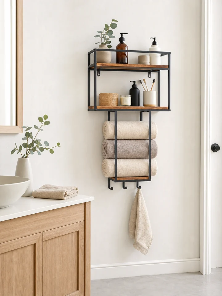Wall-Mounted Towel Rack – Space-Saving Organizer for Bathrooms & RVs styling idea 3