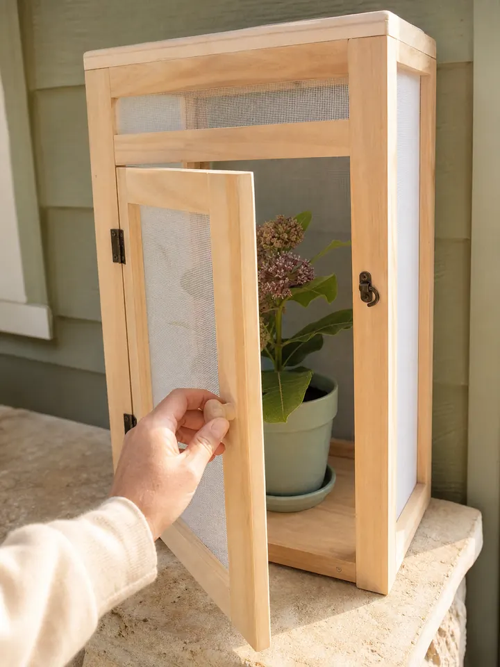 Wood Frame Butterfly Habitat Cage with Fine Mesh styling idea 3
