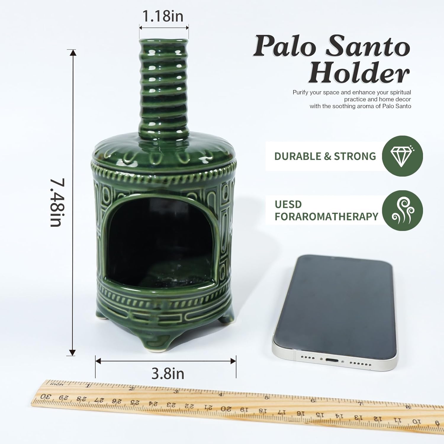 Multicolor Incense Burner for Palo Santo & Sage-MOUGIGI