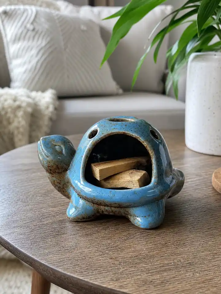 Ceramic Turtle Palo Santo Holder styling idea 2