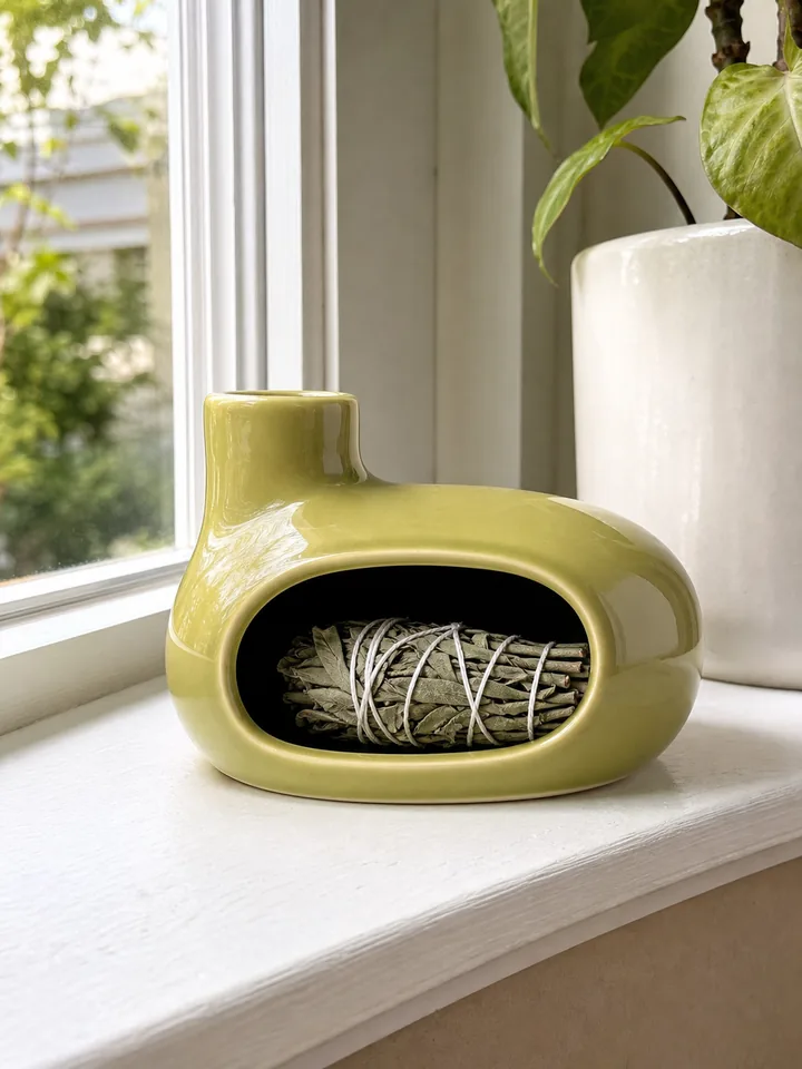 Classic Ceramic Palo Santo & Sage Burner styling idea 5