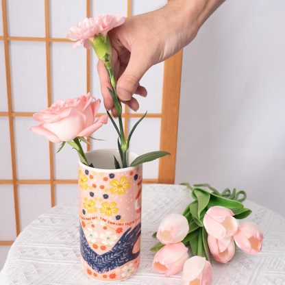 Hands Holding Sun/Moon Vase - Artistic Ceramic Home Decor-MOUGIGI