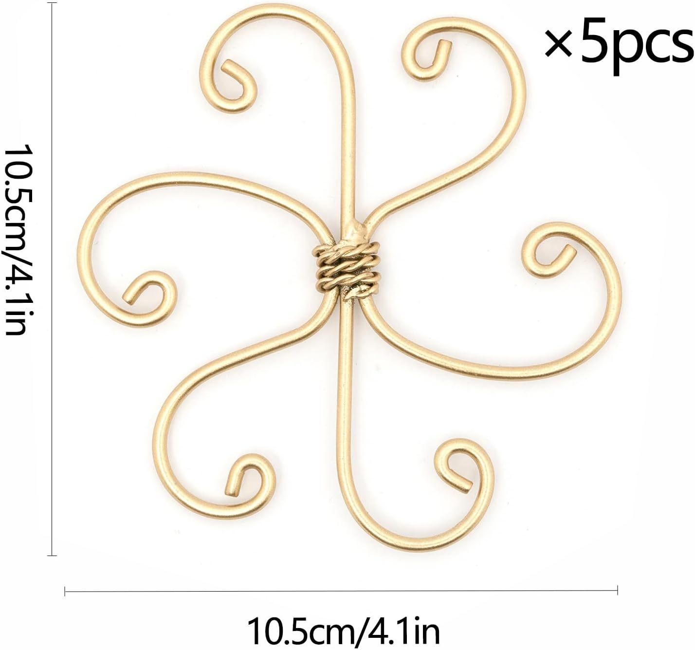 5-Pack Monstera Plant Support Stakes, 4.1IN Clamps-MOUGIGI