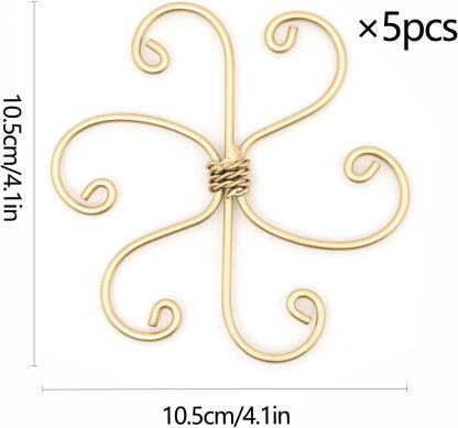 5-Pack Monstera Plant Support Stakes, 4.1IN Clamps-MOUGIGI