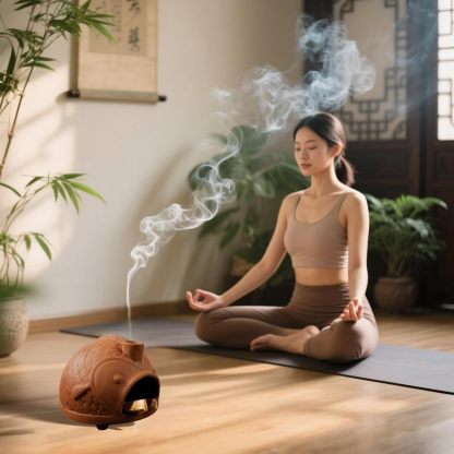 Large Fish Terracotta Incense Burner for Sage & Palo Santo-MOUGIGI
