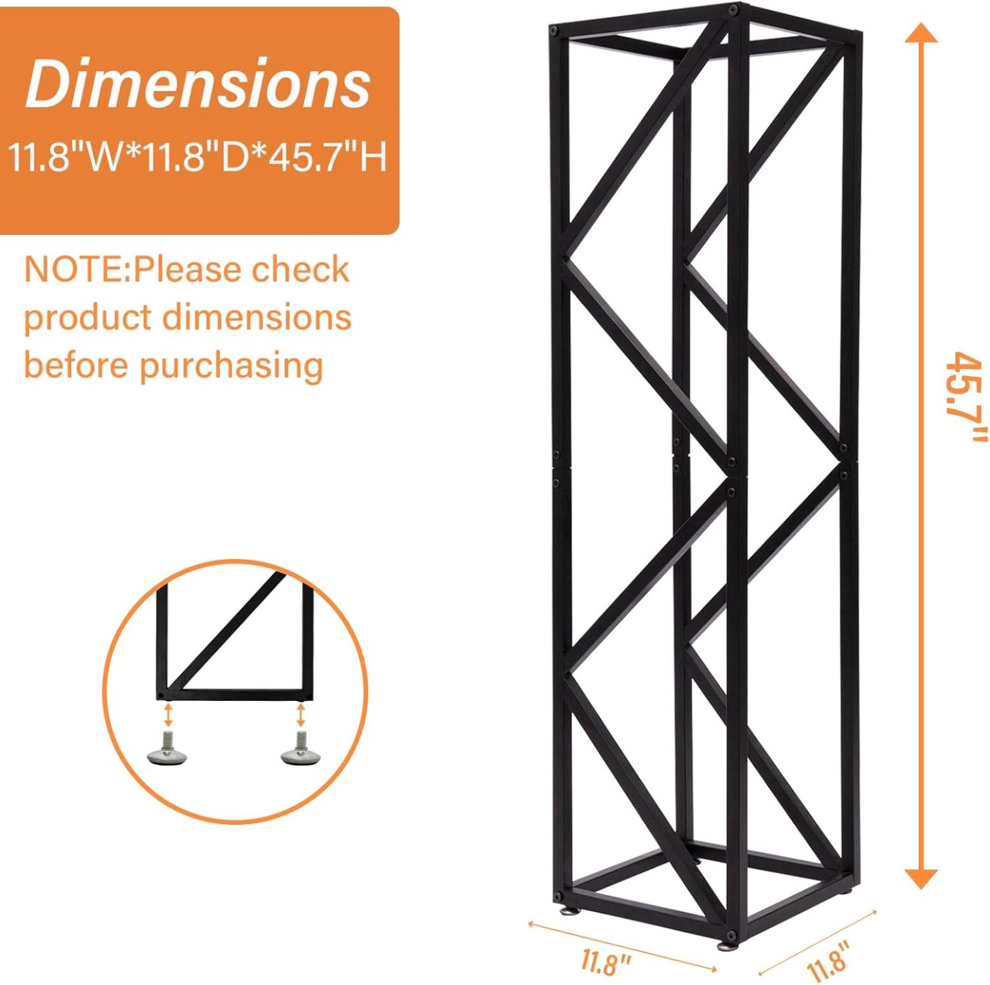 Adjustable Indoor Firewood Rack for Fireplace & Fire Pit-MOUGIGI