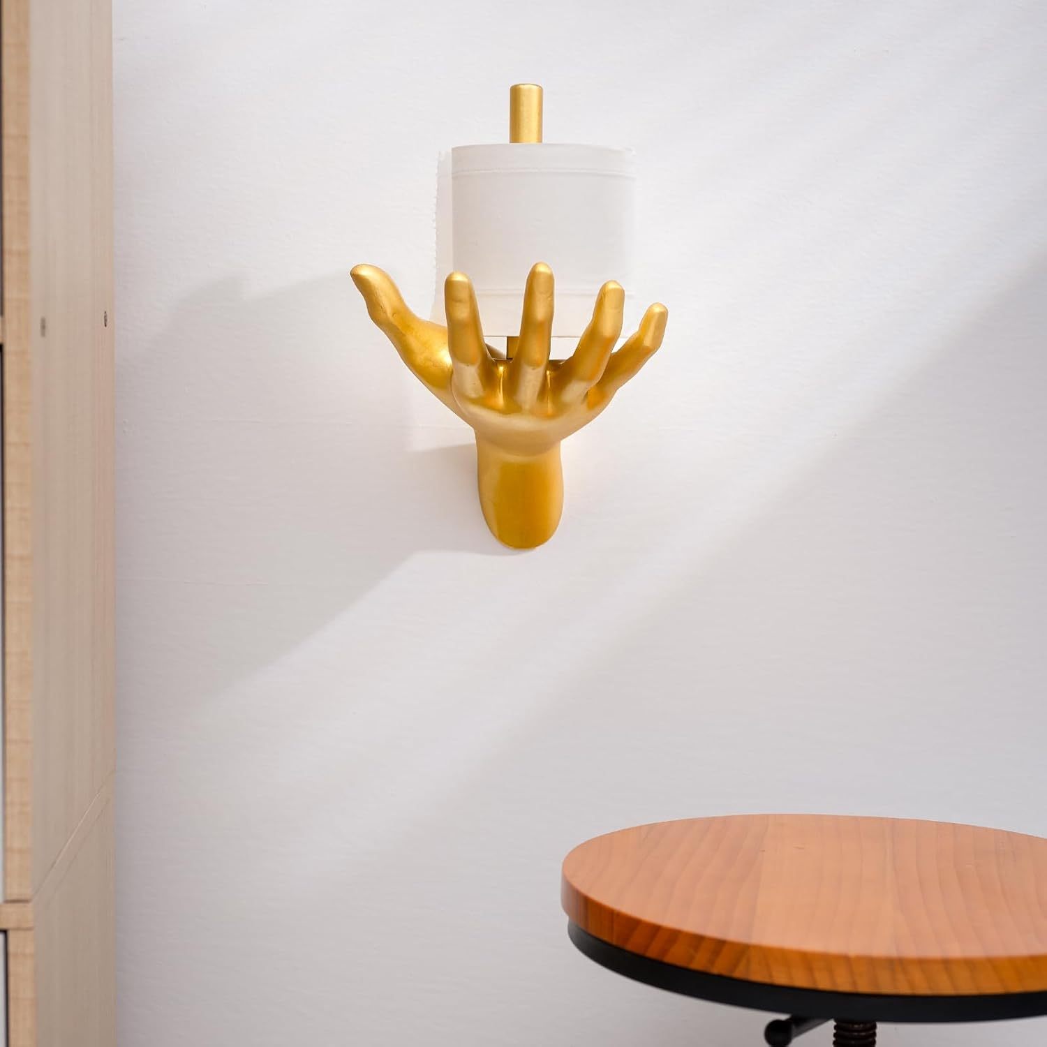 Gold Hand Wall-Mounted Toilet Paper Holder-MOUGIGI