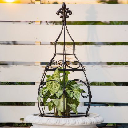 29in Metal Obelisk Trellis - Indoor/Outdoor Plant Support