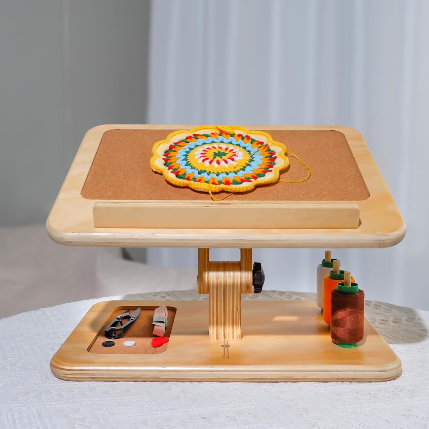 Adjustable Lap Desk for Sewing & Crafts - Portable Folding Table-MOUGIGI