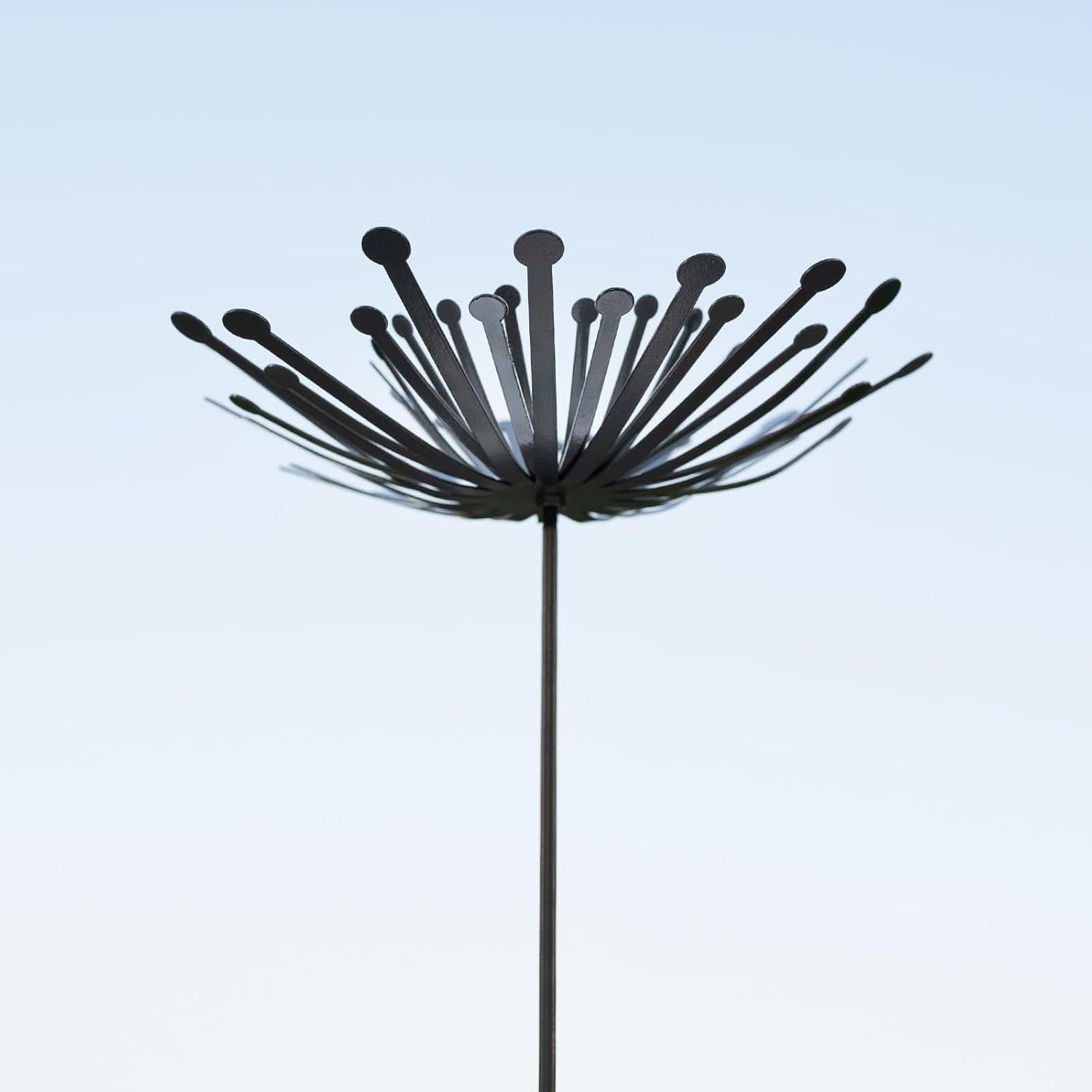 Dandelion Metal Garden Stakes - Weather-Resistant Steel Decor-MOUGIGI