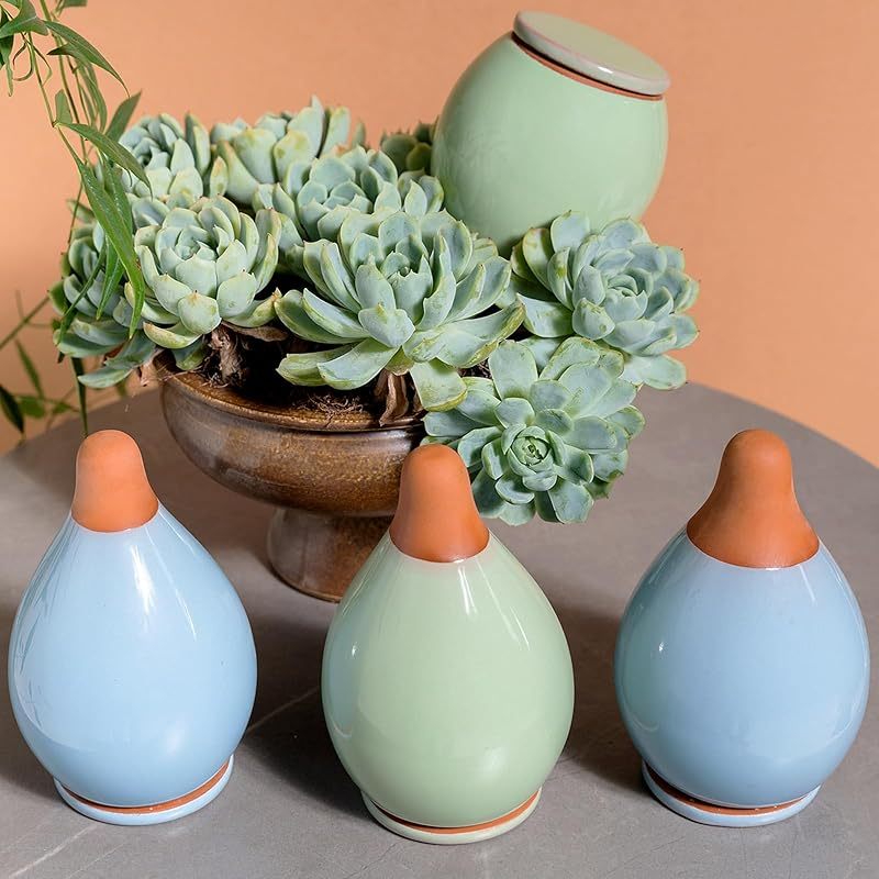 4-Pack Ceramic Self-Watering Spikes - 1-Week Plant Watering-MOUGIGI