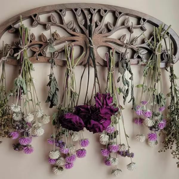 Tree of Life Herb Drying Rack - Holds 11 Bouquets-MOUGIGI