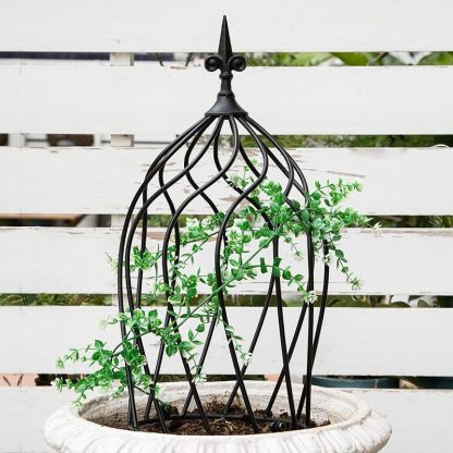 12x8.1in Metal Obelisk Trellis - Patented Climbing Plant Support-MOUGIGI