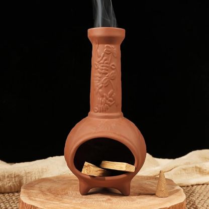 Floral Terracotta Palo Santo Holder-MOUGIGI