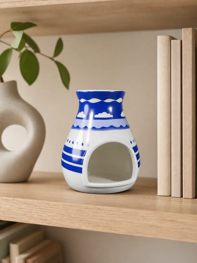 Hopi Blue Ceramic Palo Santo Holder for Sage & Incense styling idea 4