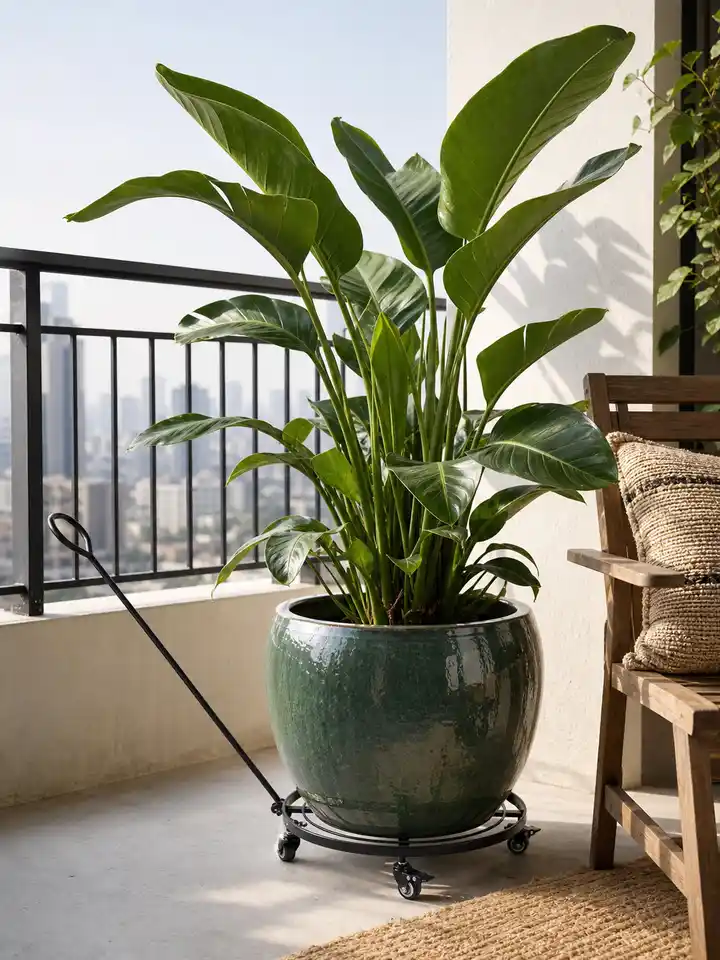 Rolling Plant Caddy with Pull Handle styling idea 5