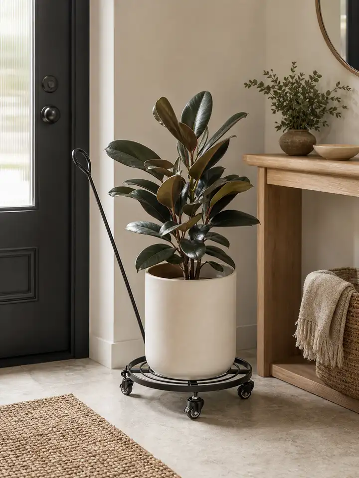 Rolling Plant Caddy with Pull Handle styling idea 4
