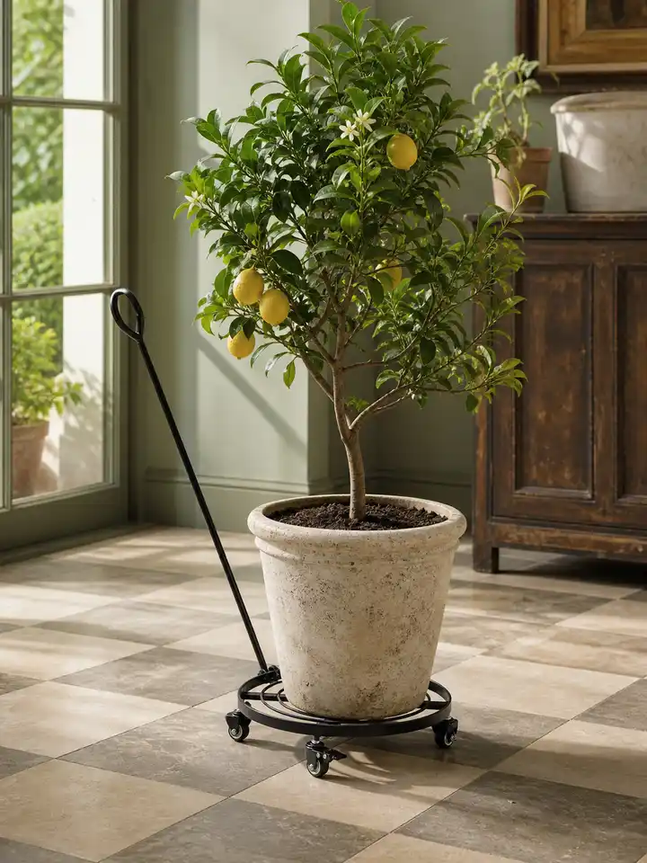 Rolling Plant Caddy with Pull Handle styling idea 6