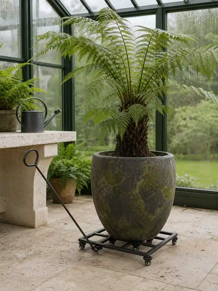 Rolling Plant Caddy with Pull Handle styling idea 3