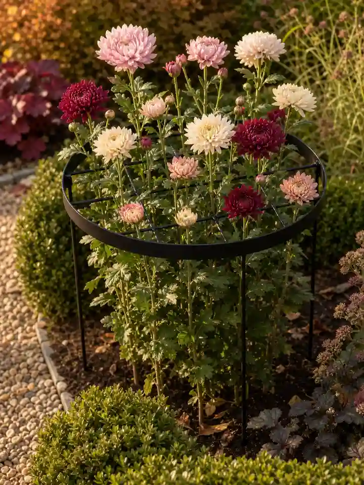 Large Round Plant Support Rings for Peonies & Garden Flowers styling idea 5