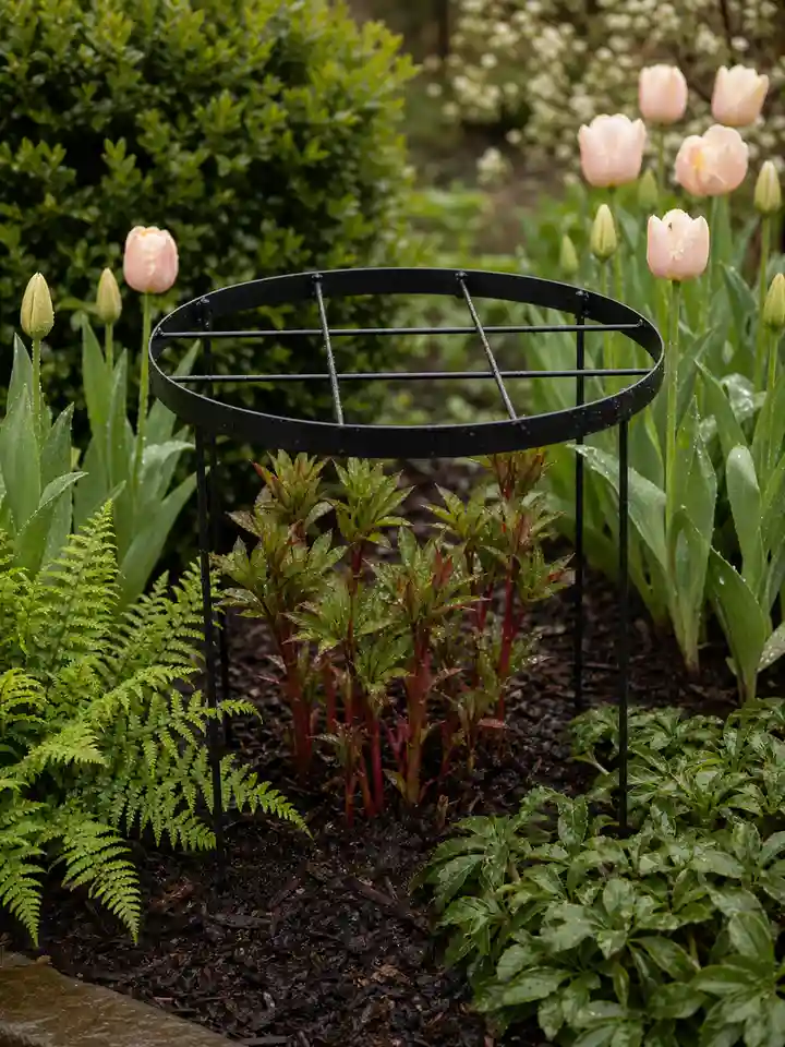 Large Round Plant Support Rings for Peonies & Garden Flowers styling idea 6