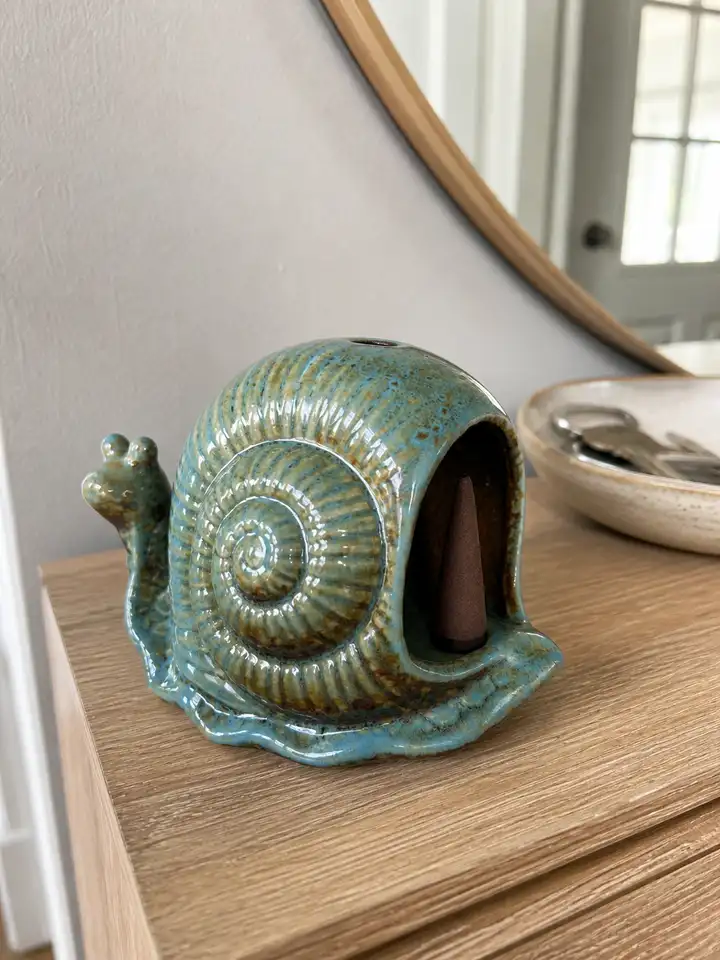 Ceramic Snail Incense Burner & Palo Santo Holder styling idea 6