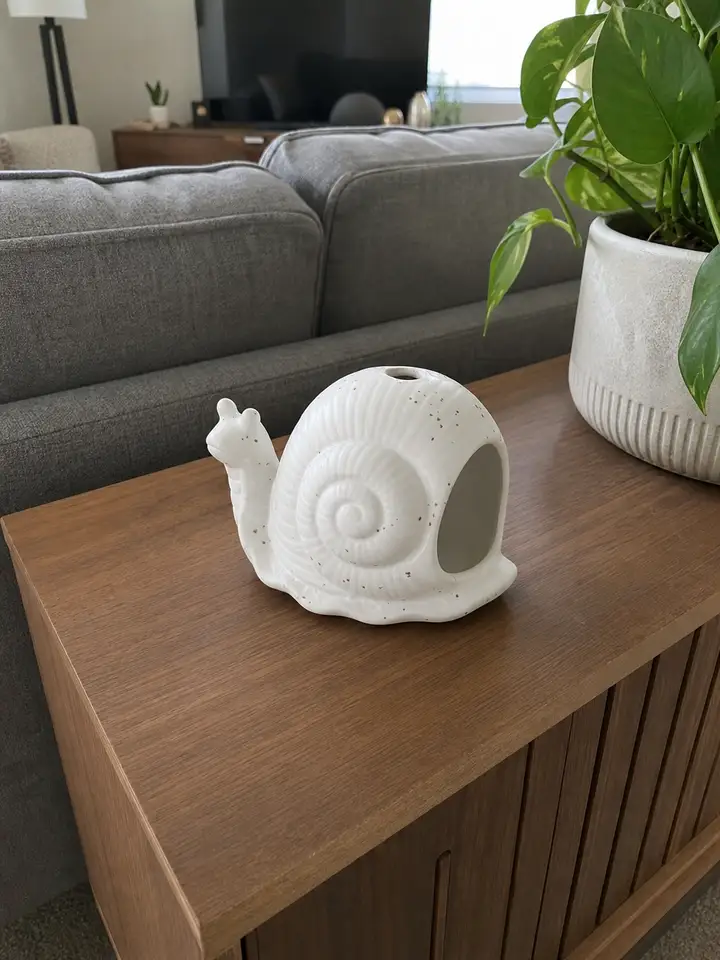 Ceramic Snail Incense Burner & Palo Santo Holder styling idea 5