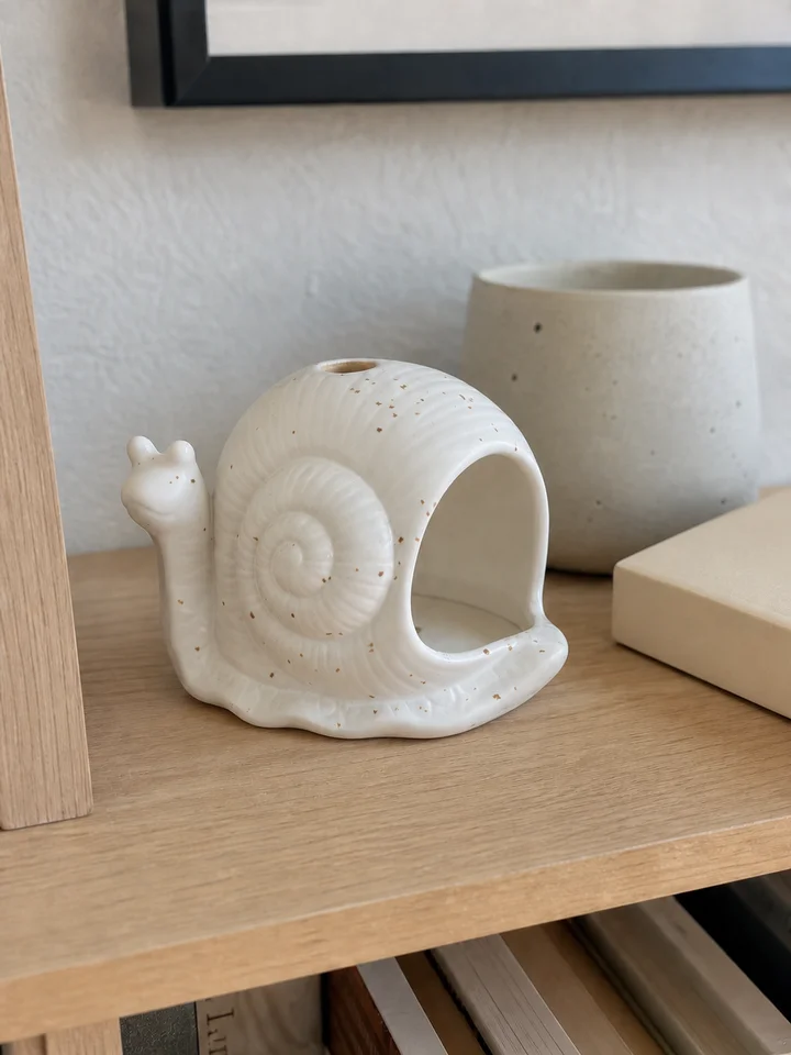 Ceramic Snail Incense Burner & Palo Santo Holder styling idea 1