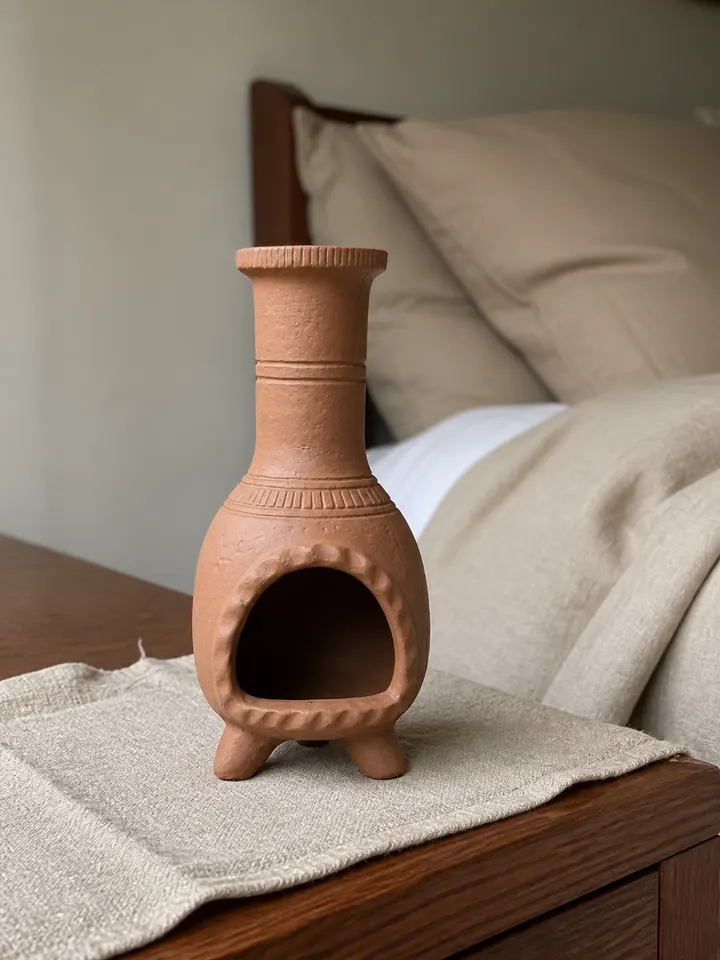 Handmade Terracotta Palo Santo Holder for Cones & Sage styling idea 4