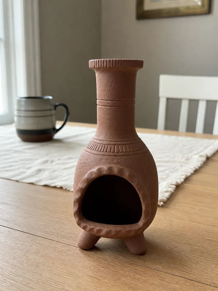 Handmade Terracotta Palo Santo Holder for Cones & Sage styling idea 1