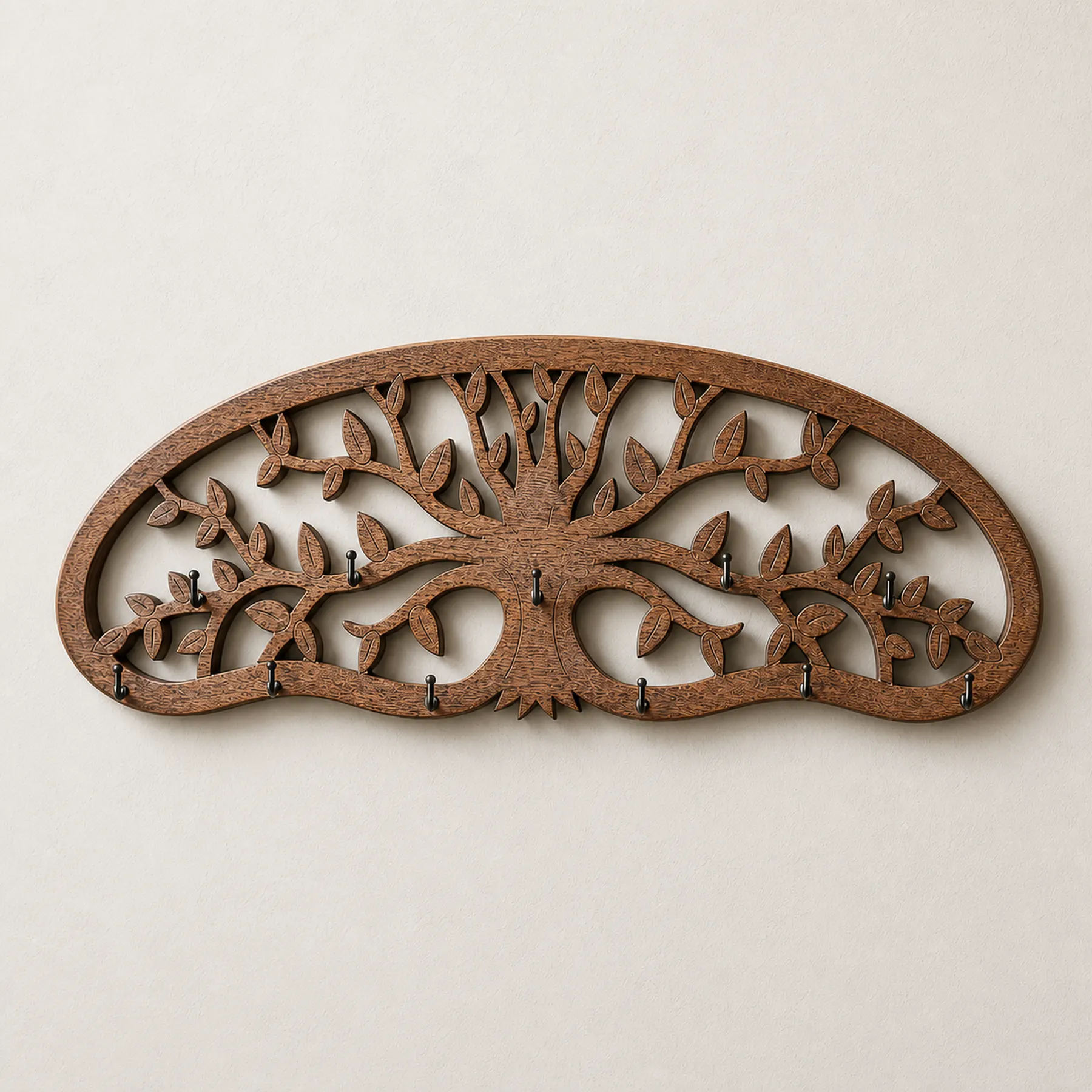 Wall-mounted herb drying rack, Classic style, clean front structure