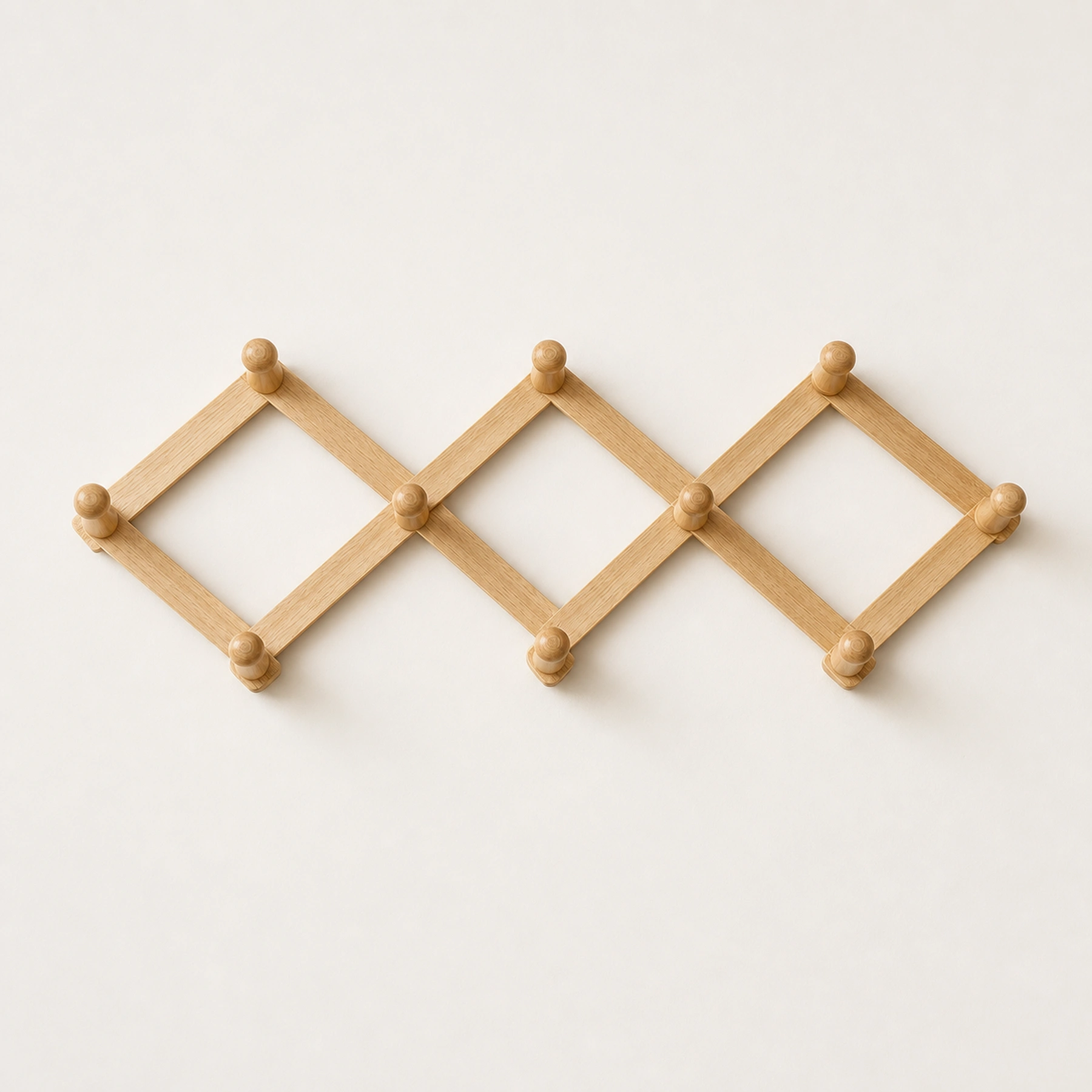 Wall-mounted herb drying rack, Diamond Telescopic style, structure proof