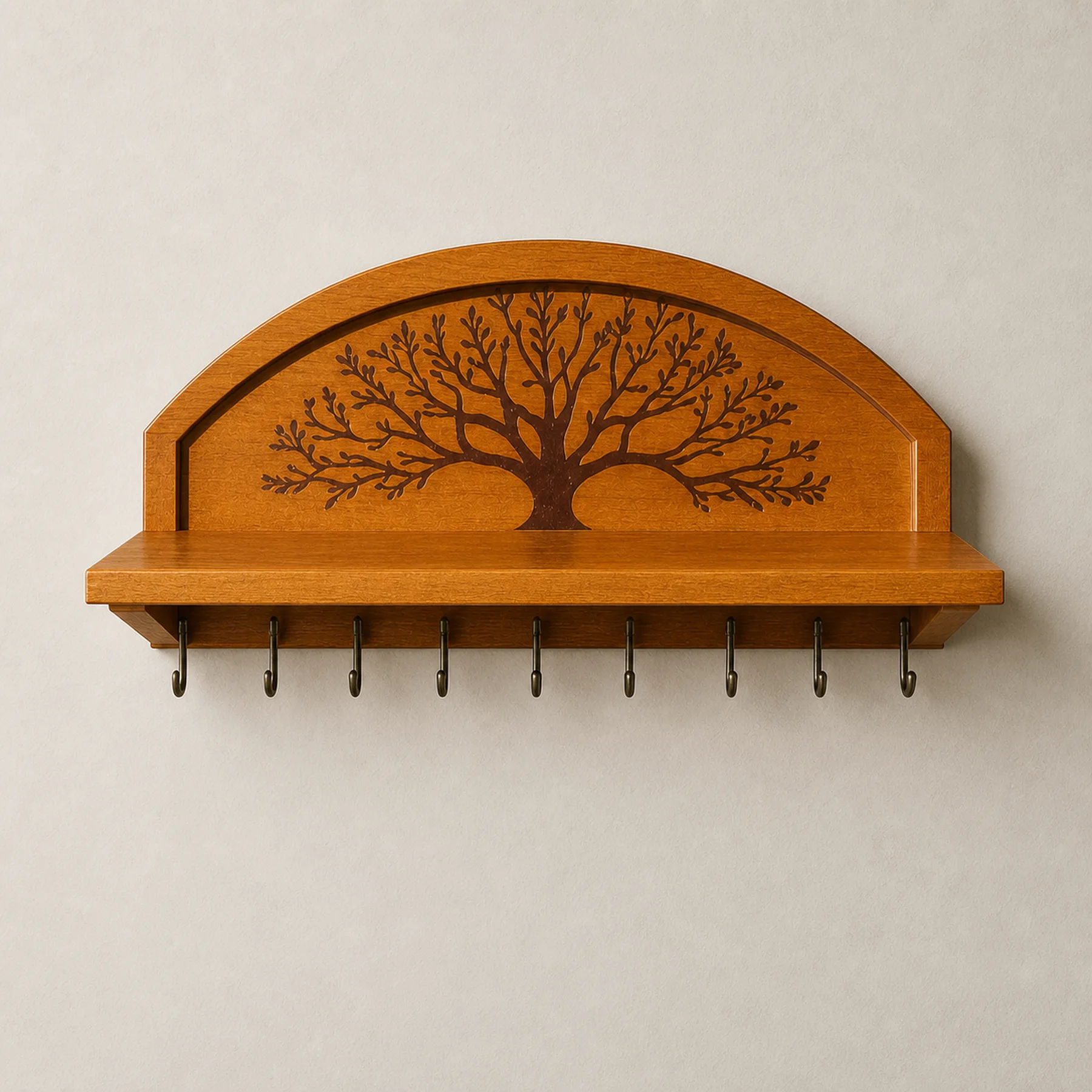 Wall-mounted herb drying rack, Sticker style, clean front structure