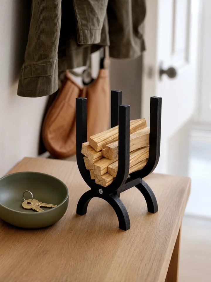 Wood Palo Santo & Sage Storage Organizer styling idea 1